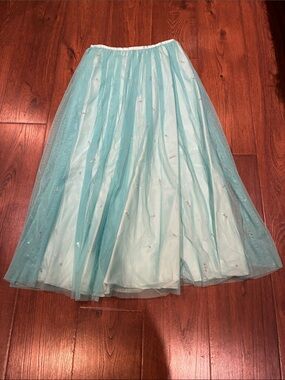 Light Aqua Tulle Circle Skirt - Women